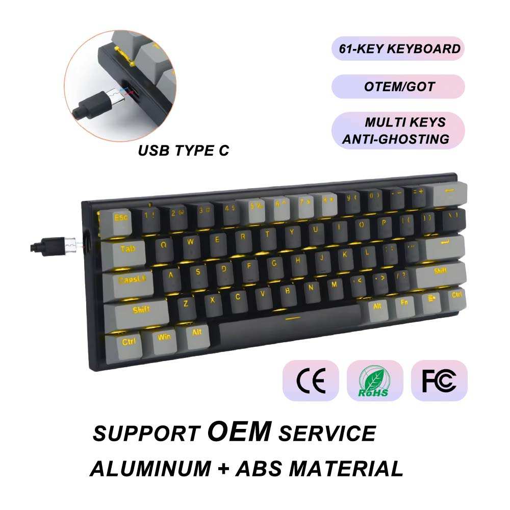 61-Key RGB Mechanical Gaming Keyboard